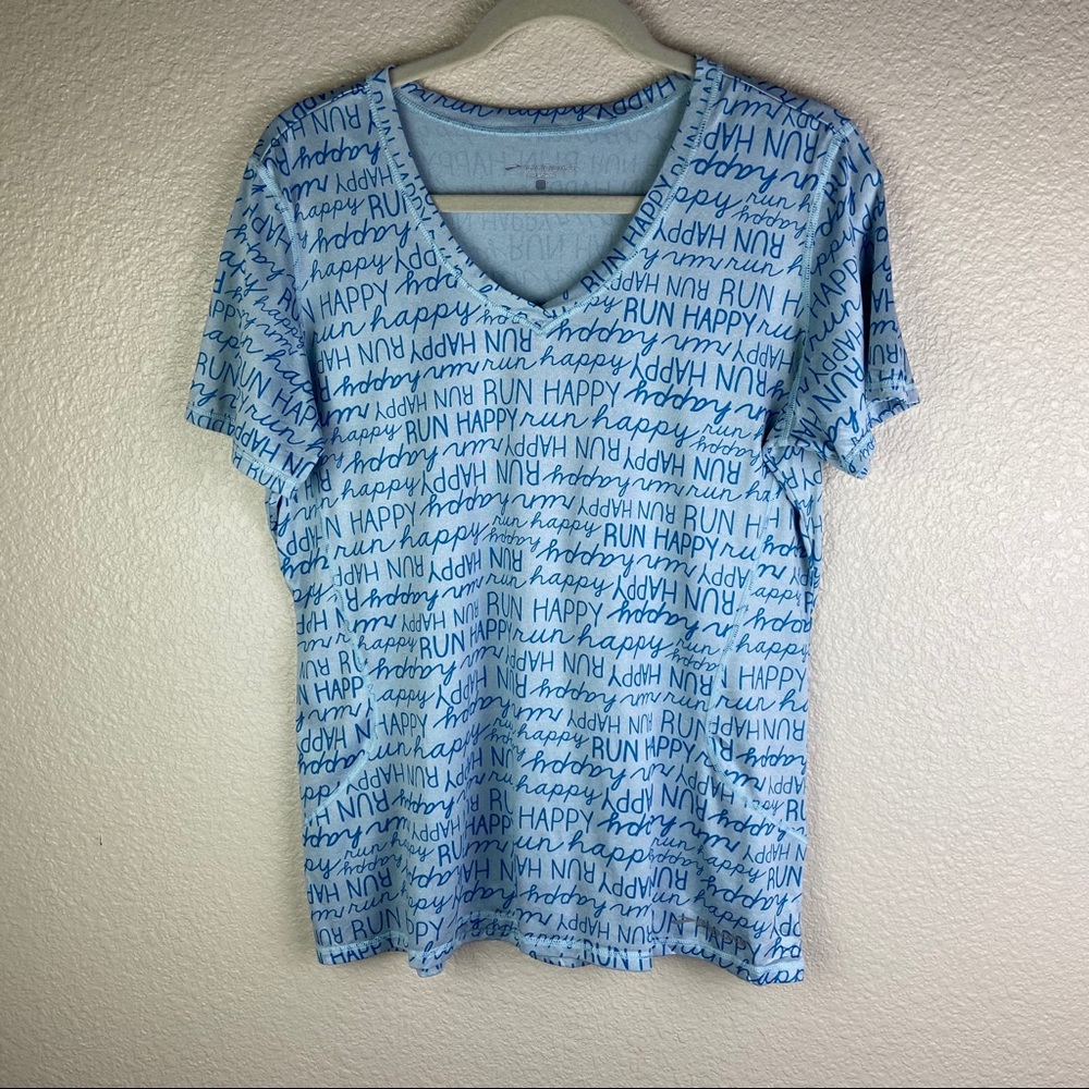 New Balance  shirt Sz M Run Happy Short Sleeve